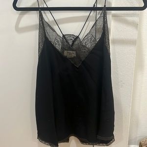 Zadig & Voltaire tank top with lace and beaded detail